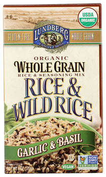 LUNDBERG: Rice and Wild Rice Garlic and Basil, 6 oz