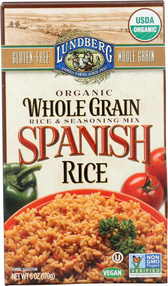 LUNDBERG: Organic Whole Grain Spanish Rice, 6 oz