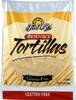 FOOD FOR LIFE: Brown Rice Tortillas, 12 oz