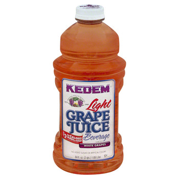 KEDEM: Juice White Grape Light, 64 oz