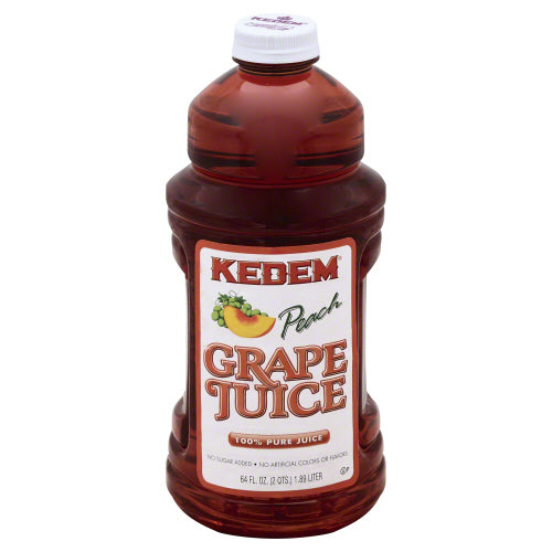 KEDEM: Juice Peach Grape, 64 oz