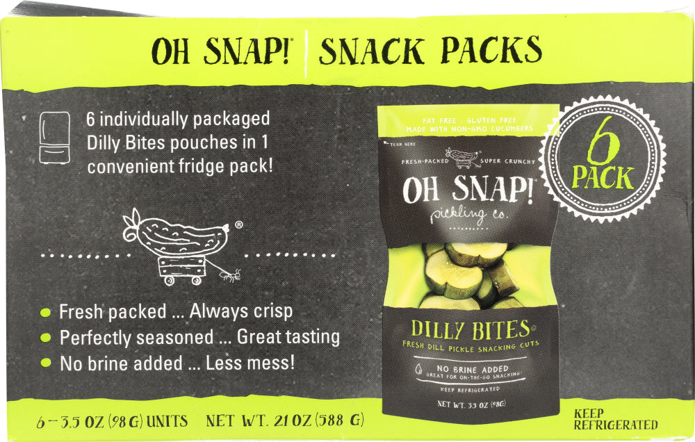 OH SNAP: Dilly Bites Pickle Multipack, 6 pk