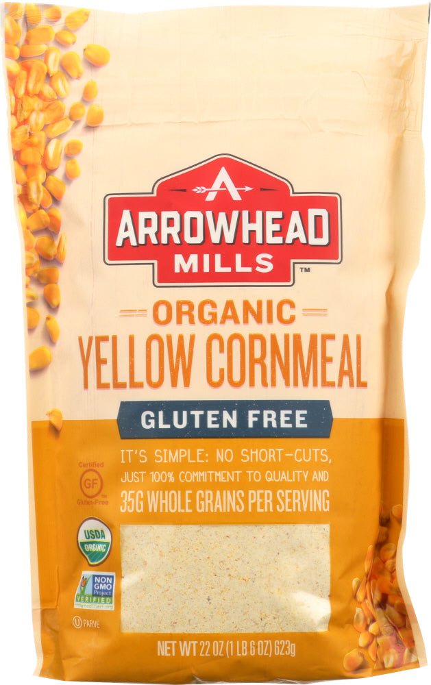 ARROWHEAD MILLS: Organic Yellow Cornmeal, 22 oz