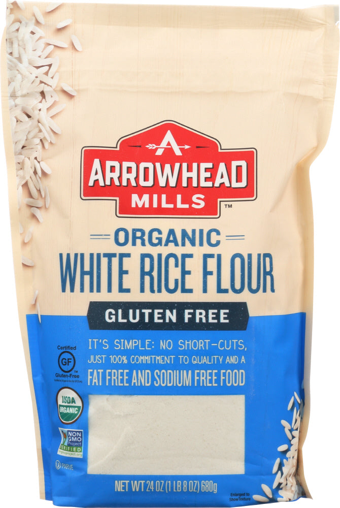 ARROWHEAD MILLS: Organic White Rice Flour, 24 oz