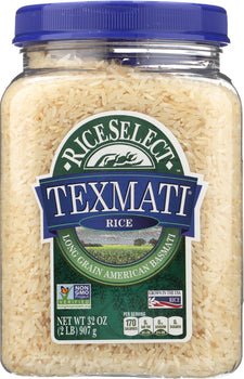 RICE SELECT: Texmati Long Grain American Basmati White Rice, 32 Oz