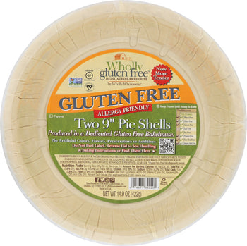 WHOLLY WHOLESOME: Gluten Free 9-inch Pie Shell, 14 oz