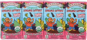 KNUDSEN: Organic Sensible Sippers Fruit Punch 8 Packs, 33.84 oz