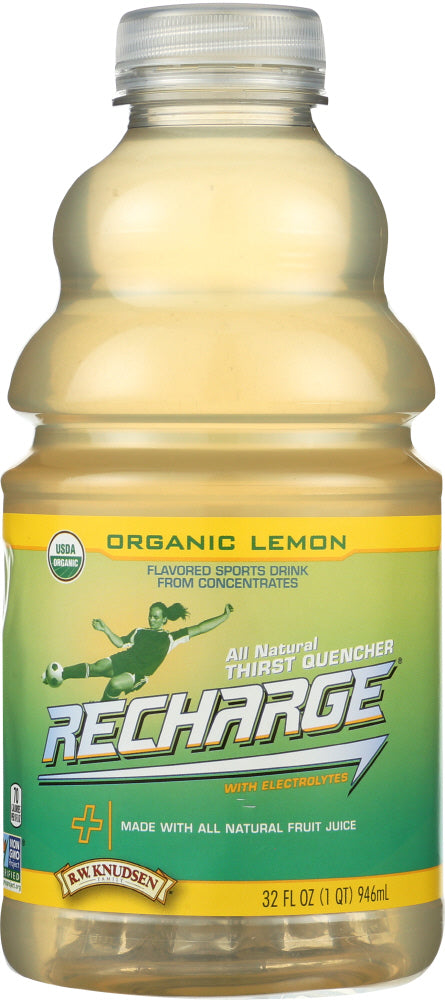 KNUDSEN: Juice Recharge Lemon Organic, 32 oz