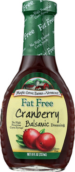 MAPLE GROVE: Fat Free Cranberry Balsamic Dressing, 8 oz