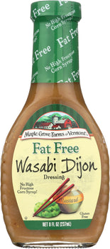 MAPLE GROVE: Dressing Fat Free Wasabi Dijon, 8 oz