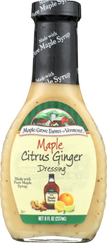 MAPLE GROVE: Dressing Citrus Ginger Maple, 8 oz