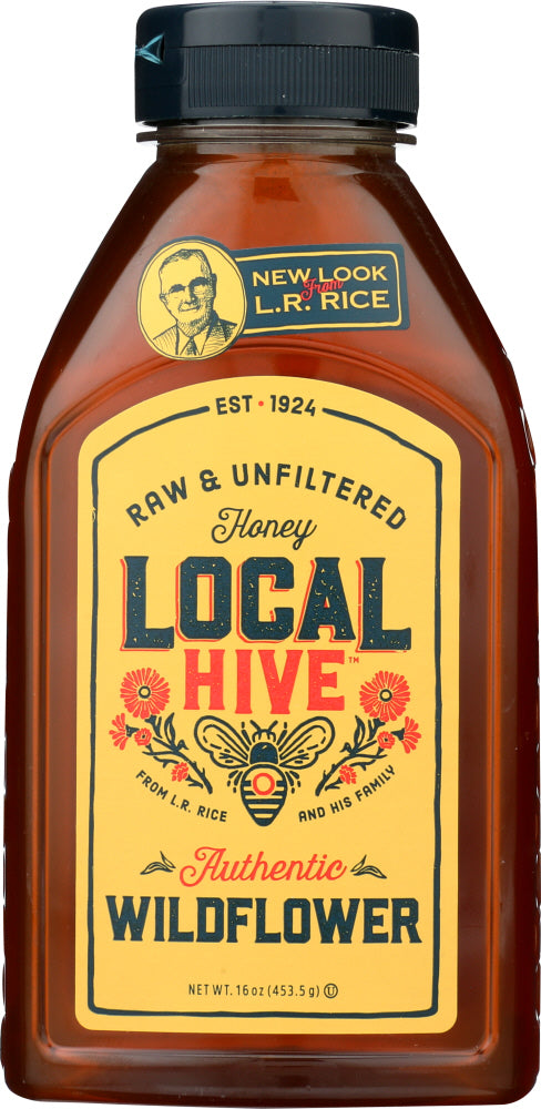 LOCAL HIVE: Raw & Unfiltered Wildflower Honey, 16 oz