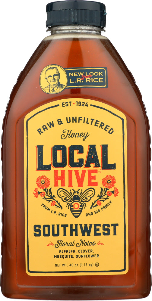 LOCAL HIVE: Raw and Unfiltered Southwest Honey, 40 oz