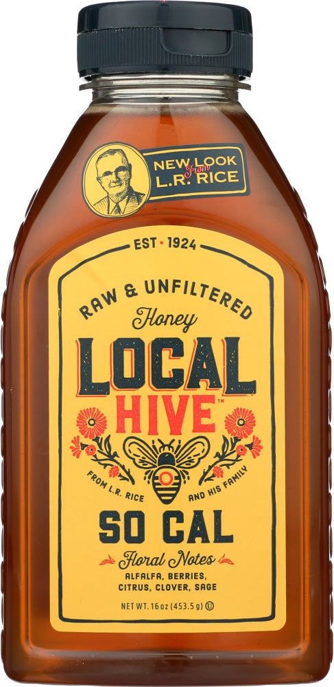 LOCAL HIVE: Raw and Unfiltered So Cal Honey, 16 oz