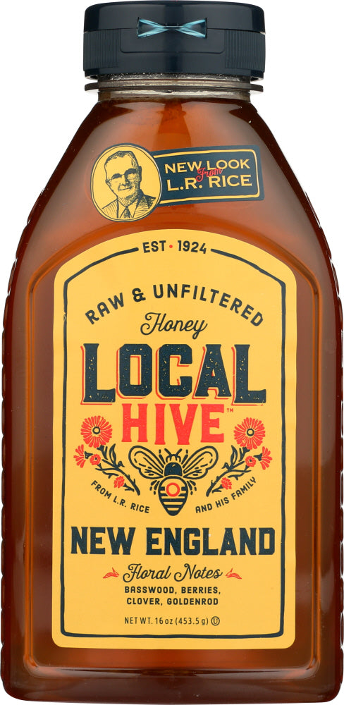 LOCAL HIVE: Raw & Unfiltered New England Honey, 16 oz