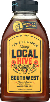 LOCAL HIVE: Raw and Unfiltered Southwest Honey, 16 oz