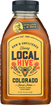 LOCAL HIVE: Raw & Unfiltered Colorado Honey, 16 oz