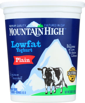 MOUNTAIN HIGH: Yoghurt Low Fat Plain, 32 oz