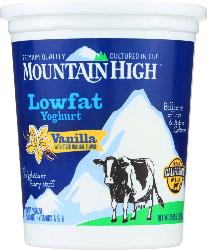 MOUNTAIN HIGH: Yoghurt Low Fat Vanilla, 32 oz