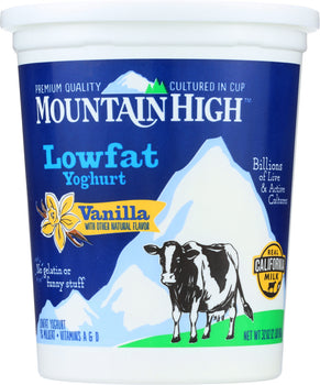 MOUNTAIN HIGH: Yoghurt Low Fat Vanilla, 32 oz