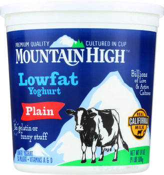 MOUNTAIN HIGH: Yoghurt Low Fat Plain, 64 oz