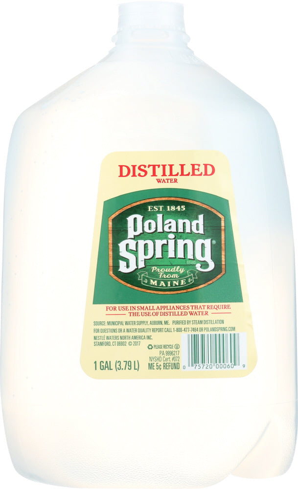 POLAND SPRINGS: Water Distilled, 1 ga