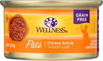 WELLNESS: Adult Chicken Canned Cat Food, 3 oz