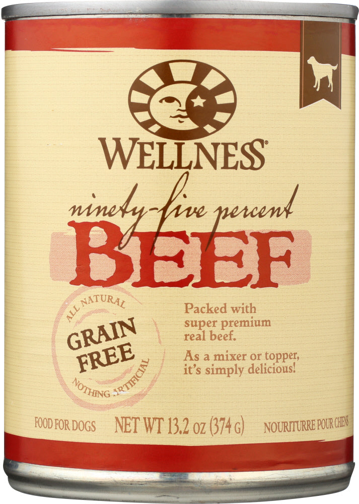 WELLNESS: Dog Food 95% Beef, 13.2 oz