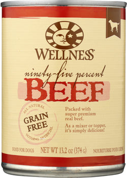 WELLNESS: Dog Food 95% Beef, 13.2 oz