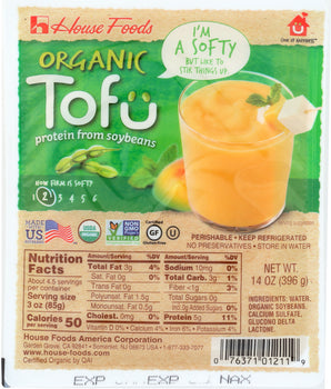 HOUSE FOODS: Organic Tofu Soft, 14 oz