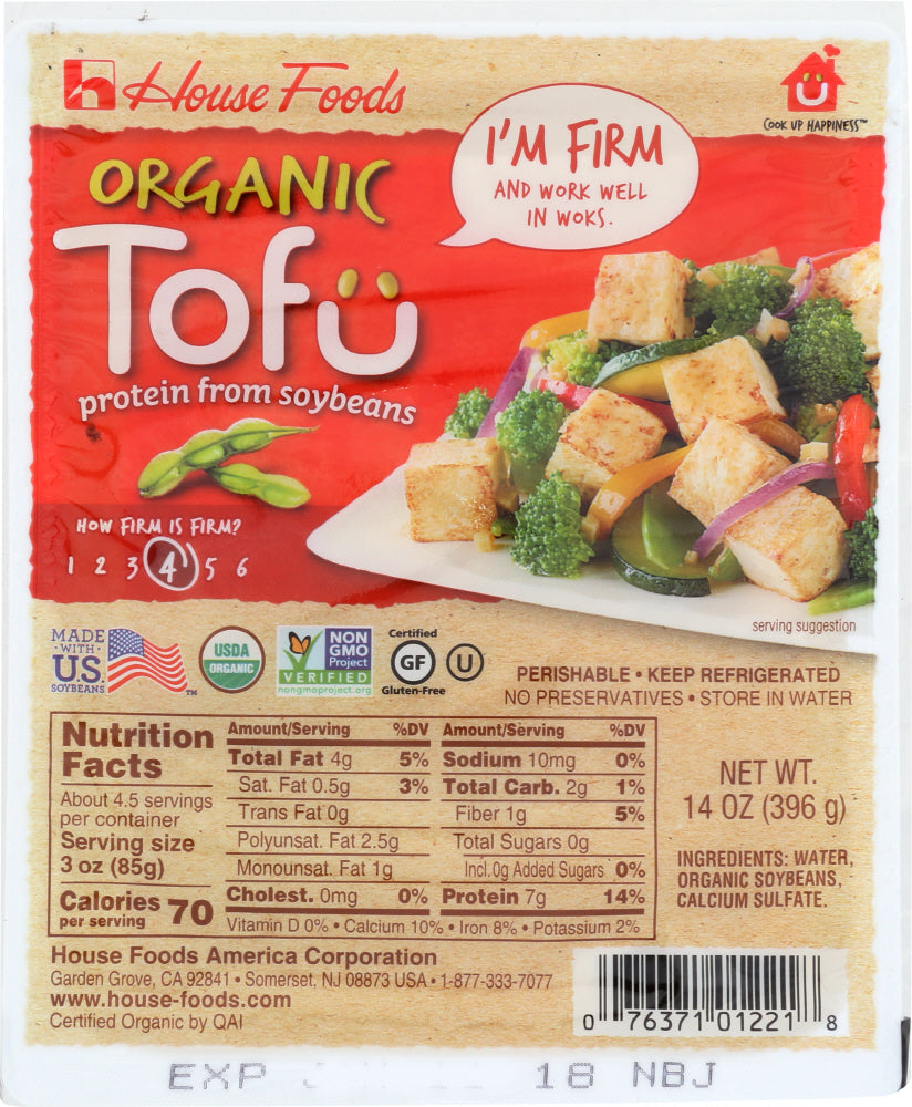 HOUSE FOODS: Organic Firm Tofu, 14 oz