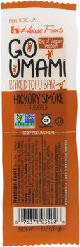 HOUSE FOODS: Go Umami Baked Tofu Bar Hickory Smoke, 1 oz