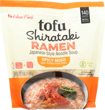 HOUSE FOODS: Tofu Shirataki Ramen Noodle Soup Spicy Miso, 17.2 oz