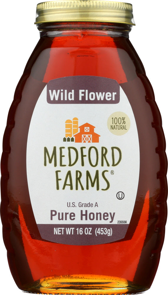 MEDFORD FARMS: Honey Pure Wildflower, 16 oz