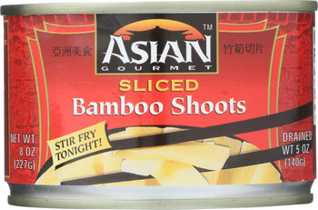 ASIAN GOURMET: Sliced Bamboo Shoots, 8 oz