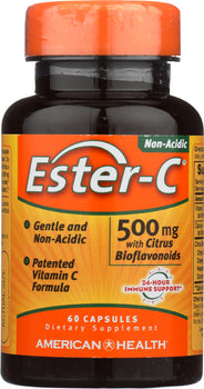 AMERICAN HEALTH: Ester-C 500 mg with Citrus Bioflavonoids, 60 Capsules