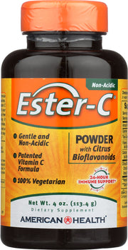 AMERICAN HEALTH: Ester C Powder Vegetarian Citrus Bioflavonoids, 4 oz