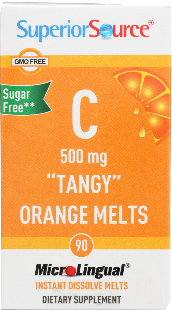 SUPERIOR SOURCE: Vitamin C 500mg Tangy Orange Melts, 90 tb