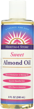 HERITAGE: Oil Sweet Almond, 8 oz