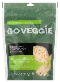 GO VEGGIE: Mozarella Style Shreds, 8 oz