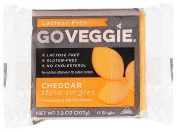 GO VEGGIE: Veggie Slices Cheddar, 7.30 oz