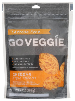 GO VEGGIE: Cheddar Style Shreds, 7 oz