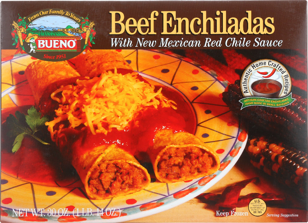 BUENO: Red Chile Beef Enchiladas, 30 oz