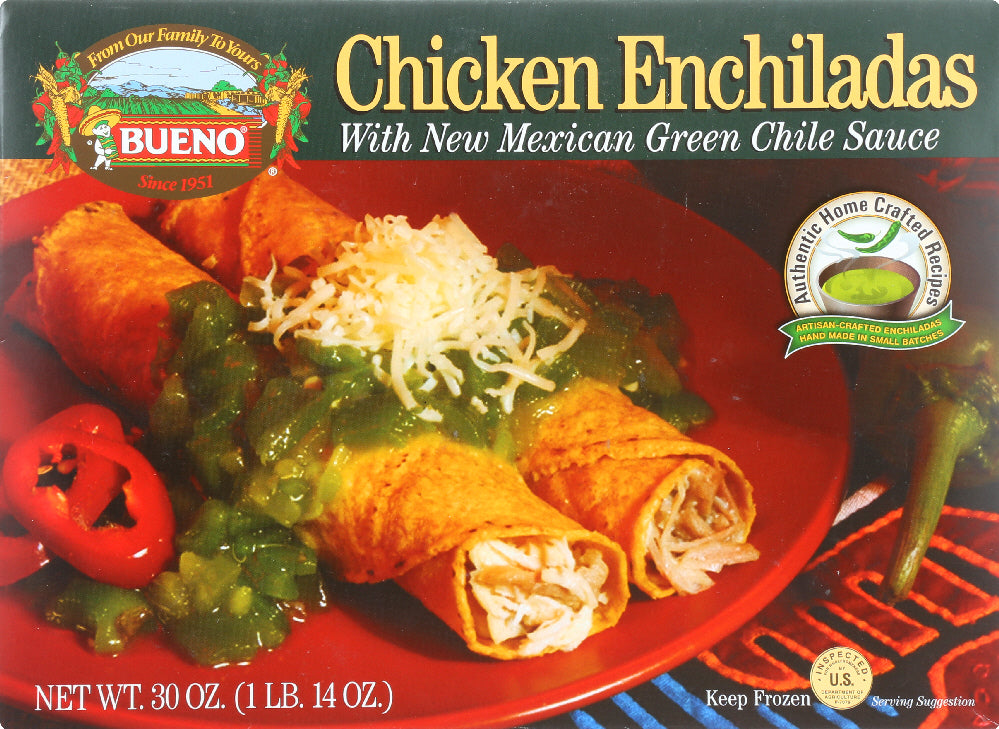 BUENO: Green Chile Chicken Enchiladas, 30 oz