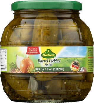 KUHNE: Barrel Pickles, 35.9 Oz