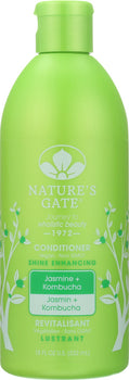 NATURES GATE: Jasmine + Kombucha Conditioner, 18 oz