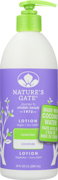 NATURES GATE: Body Lotion Lavender, 18 oz