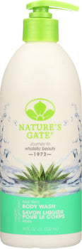 NATURES GATE: Body Wash Aloe Vera, 18 oz