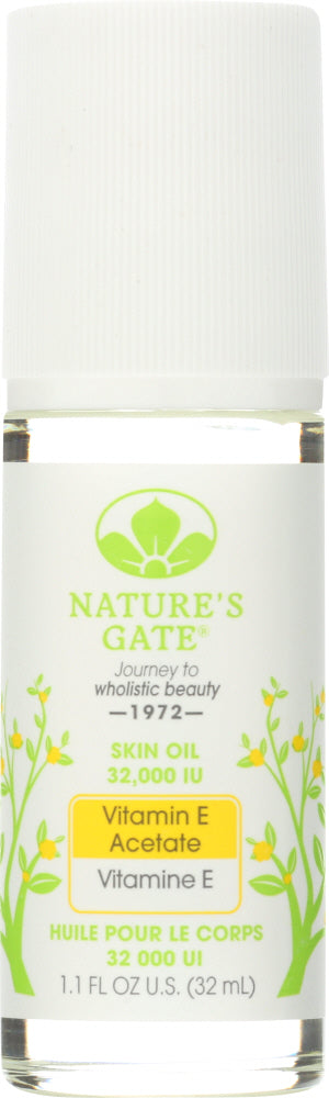 NATURES GATE: Vitamin E Acetate Skin Oil Roll On 32000 IU, 1.1 oz