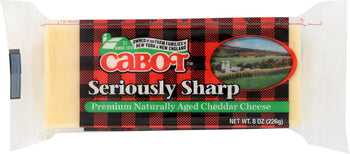 CABOT: Cheese Cheddar White Seriously Sharp, 8 oz